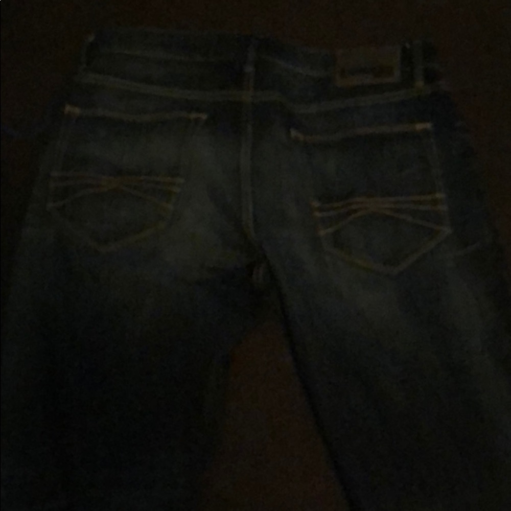 2 jeans luck jean and express jeans  and pole